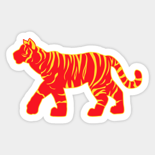 Red Tiger Sticker